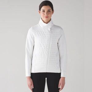 Lululemon Fleece Be True Jacket, White, 6